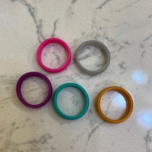 Silicone ring bands